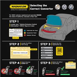 MagnaFlow 2004-2005 Ford F-150 Convertisseur Catalytique Ajustement Direct Norme Californie CARB