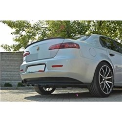 Maxton - Arriere Lame ALFA ROMEO 159 (AVEC UNE BARRE VERTICALE) Noir Brillant