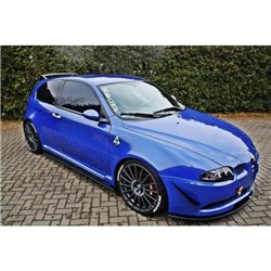 Maxton - RAJOUTS DES BAS DE CAISSE POUR ALFA ROMEO 147 GTA Noir Brillant