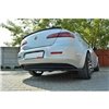 Maxton - CENTRAL ARRIÈRE SPLITTER ALFA ROMEO 159 (sans barres verticales) Noir Brillant