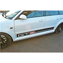 Maxton - RAJOUTS DES BAS DE CAISSE POUR AUDI RS4 B5 Noir Brillant