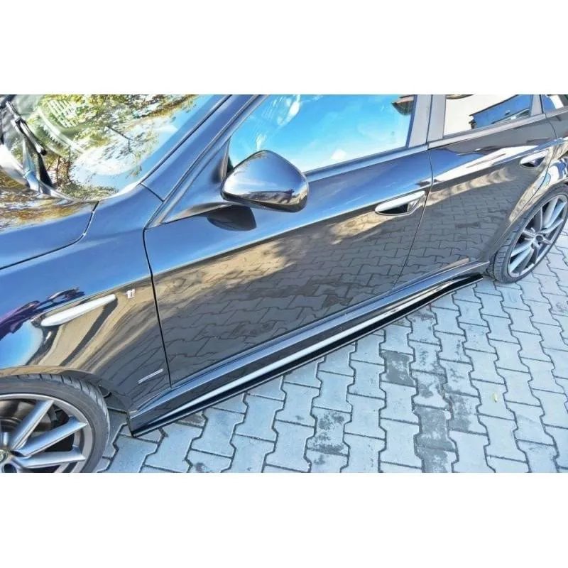 Maxton - RAJOUTS DES BAS DE CAISSE POUR ALFA ROMEO 159 TI Noir Brillant