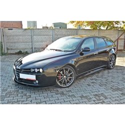 Maxton - RAJOUTS DES BAS DE CAISSE POUR ALFA ROMEO 159 TI Noir Brillant