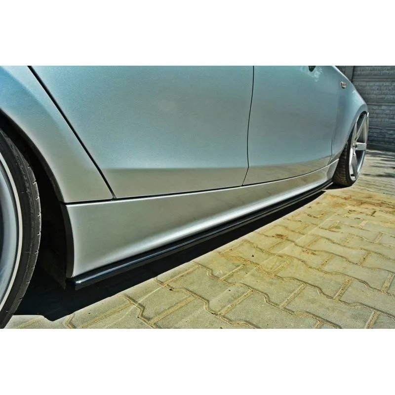 Maxton - RAJOUTS DES BAS DE CAISSE POUR BMW 1 E87 Noir Brillant
