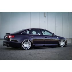 Maxton - Rajouts Des Bas De Caisse Pour Audi A6 S-Line C6 / C6 FL Noir Brillant
