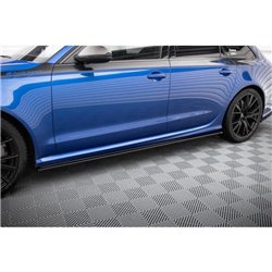 Maxton - Rajouts Des Bas De Caisse Pour V.1 Audi RS6 C7 / C7 Facelift Noir Brillant