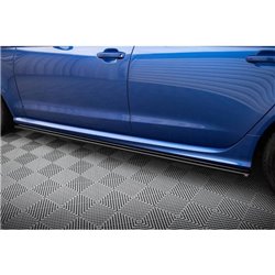 Maxton - Rajouts Des Bas De Caisse Pour V.1 Audi RS6 C7 / C7 Facelift Noir Brillant