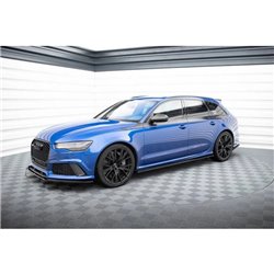Maxton - Rajouts Des Bas De Caisse Pour V.1 Audi RS6 C7 / C7 Facelift Noir Brillant