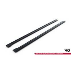 Maxton - Rajouts Des Bas De Caisse Pour V.1 Audi RS6 C7 / C7 Facelift Noir Brillant