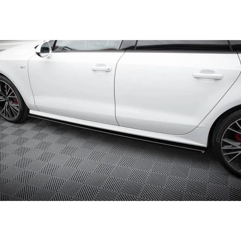 Maxton - Rajout Du Bas De Caisse Audi S7 / A7 S-Line C7 FL Noir Brillant