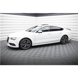 Maxton - Rajout Du Bas De Caisse Audi S7 / A7 S-Line C7 FL Noir Brillant