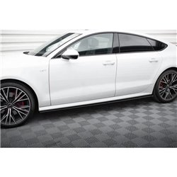 Maxton - Rajout Du Bas De Caisse Audi S7 / A7 S-Line C7 FL Noir Brillant