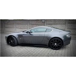 Maxton - SET DES BAS DE CAISSE ASTON MARTIN V8 VANTAGE Noir Brillant
