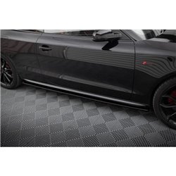 Maxton - Rajouts Des Bas De Caisse Pour Audi S5 / A5 / A5 S-Line 8T / 8T FL Noir Brillant