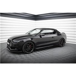 Maxton - Rajouts Des Bas De Caisse Pour Audi S5 / A5 / A5 S-Line 8T / 8T FL Noir Brillant
