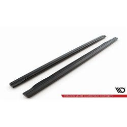 Maxton - Rajouts Des Bas De Caisse Pour Audi S5 / A5 / A5 S-Line 8T / 8T FL Noir Brillant