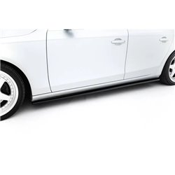 Maxton - Rajouts Des Bas De Caisse Pour V.1 Audi S4 / A4 / A4 S-Line Sedan / Avant B8 / B8 Facelift Noir Brillant