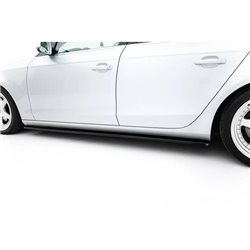 Maxton - Rajouts Des Bas De Caisse Pour V.1 Audi S4 / A4 / A4 S-Line Sedan / Avant B8 / B8 Facelift Noir Brillant