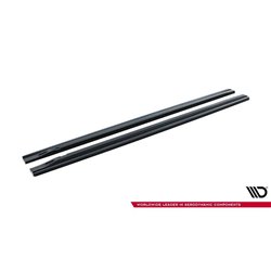 Maxton - Rajouts Des Bas De Caisse Pour V.1 Audi S4 / A4 / A4 S-Line Sedan / Avant B8 / B8 Facelift Noir Brillant