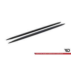 Maxton - Rajouts Des Bas De Caisse Pour V.1 Audi S4 / A4 / A4 S-Line B6 / B7 Noir Brillant