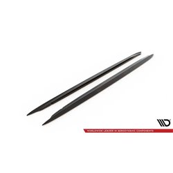 Maxton - Rajouts Des Bas De Caisse Pour V.1 Audi S4 / A4 / A4 S-Line B6 / B7 Noir Brillant