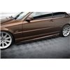Maxton - RAJOUTS DES BAS DE CAISSE POUR V.1 BMW 3 E46 MPACK COUPE Noir Brillant