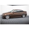 Maxton - RAJOUTS DES BAS DE CAISSE POUR V.1 BMW 3 E46 MPACK COUPE Noir Brillant