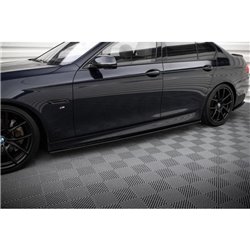 Maxton - RAJOUTS DES BAS DE CAISSE POUR BMW 5 F10/ F11 M-POWER/ M-PACK Noir Brillant