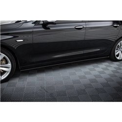 Maxton - RAJOUTS DES BAS DE CAISSE POUR BMW 5 GT F07 Noir Brillant