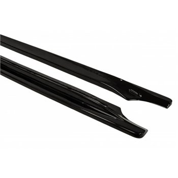 Maxton - RAJOUTS DES BAS DE CAISSE POUR Jeep Grand Cherokee WK2 Summit (APRES FACELIFT) Noir Brillant