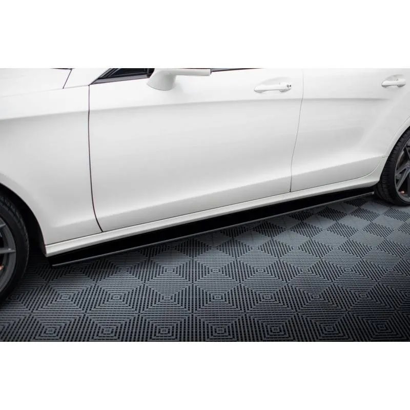 Maxton - Rajouts Des Bas De Caisse Mercedes-Benz CLS AMG-Line C218 Noir Brillant