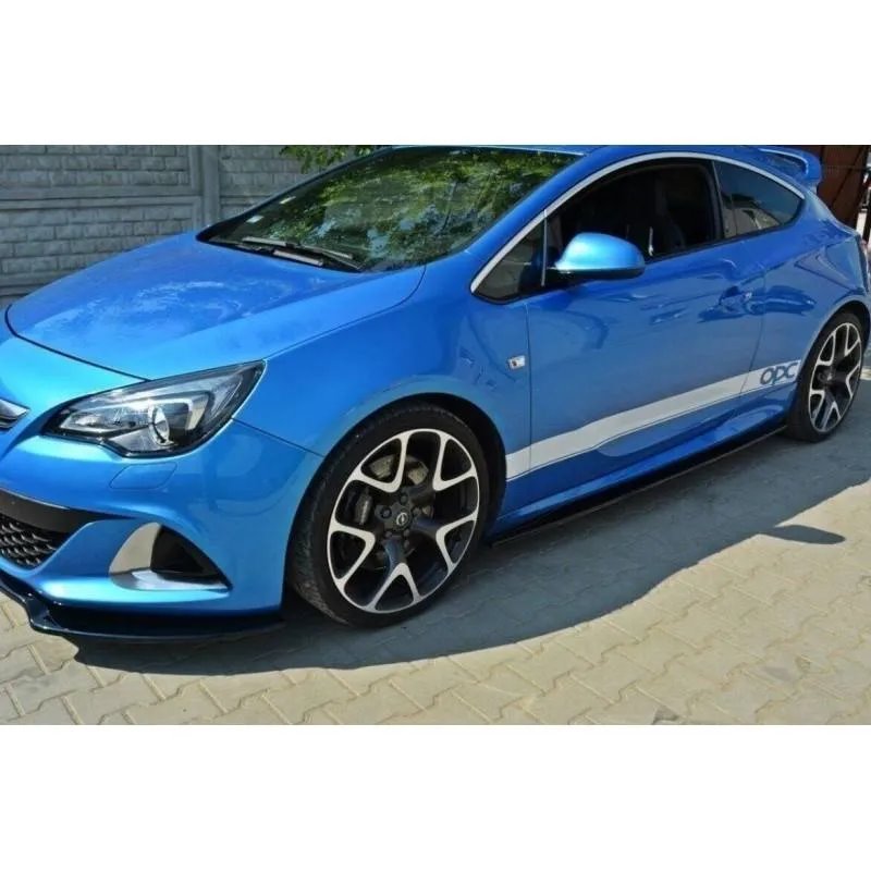 Maxton - Rajouts Des Bas De Caisse Opel Astra OPC / VXR J Noir Brillant