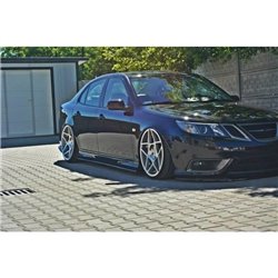 Maxton - RAJOUTS DES BAS DE CAISSE POUR SAAB 9-3 TURBO X/ Aero Facelift Noir Brillant