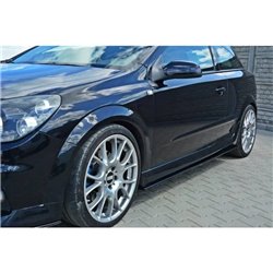 Maxton - RAJOUTS DES BAS DE CAISSE POUR OPEL ASTRA H (FOR OPC / VXR) Noir Brillant