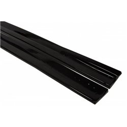 Maxton - RAJOUTS DES BAS DE CAISSE POUR OPEL ASTRA H (FOR OPC / VXR) Noir Brillant