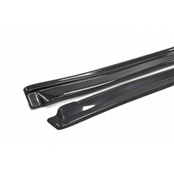 Maxton - RAJOUTS DES BAS DE CAISSE POUR Subaru Impreza II WRX Noir Brillant
