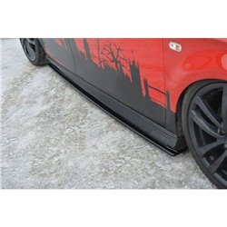 Maxton - RAJOUTS DES BAS DE CAISSE POUR SEAT LEON MK2 MS DESIGN Noir Brillant