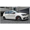 Maxton - RAJOUTS DES BAS DE CAISSE POUR Volkswagen Polo GTI Mk5 Polift Noir Brillant
