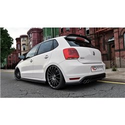 Maxton - RAJOUTS DES BAS DE CAISSE POUR Volkswagen Polo GTI Mk5 Polift Noir Brillant
