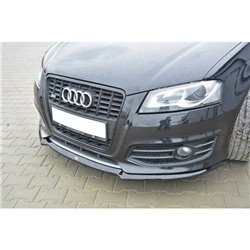 Maxton - Lame Du Pare-Chocs Avant V.1 Audi S3 8P FL Noir Brillant
