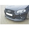Maxton - Lame Du Pare-Chocs Avant V.1 Audi S3 8P FL Noir Brillant