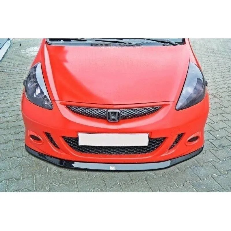 Maxton - Lame Du Pare-Chocs Avant Honda Jazz Mk1 Noir Brillant