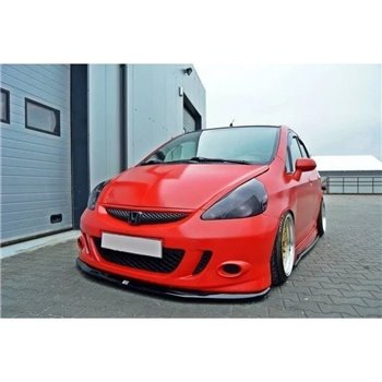 Maxton - Lame Du Pare-Chocs Avant Honda Jazz Mk1 Noir Brillant
