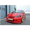 Maxton - Lame Du Pare-Chocs Avant Honda Jazz Mk1 Noir Brillant