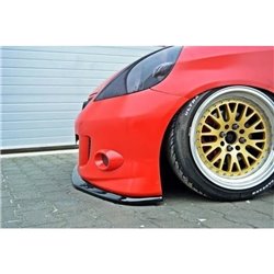 Maxton - Lame Du Pare-Chocs Avant Honda Jazz Mk1 Noir Brillant