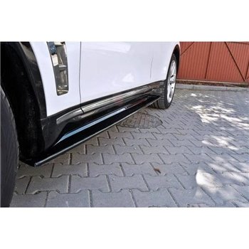 Maxton - RAJOUTS DES BAS DE CAISSE POUR INFINITI QX70 Noir Brillant