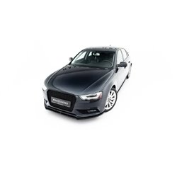 Maxton - Lame Du Pare-Chocs Avant V.1 Audi A4 B8 FL Noir Brillant