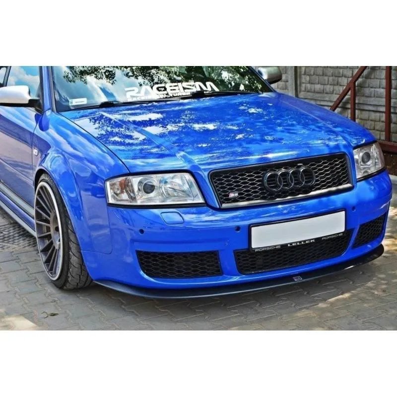 Maxton - Lame Du Pare-Chocs Avant Audi RS6 C5 Noir Brillant