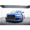 Maxton - Lame Du Pare-Chocs Avant V.1 Audi RS6 C7 / C7 Facelift Noir Brillant