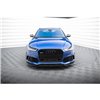Maxton - Lame Du Pare-Chocs Avant V.1 Audi RS6 C7 / C7 Facelift Noir Brillant